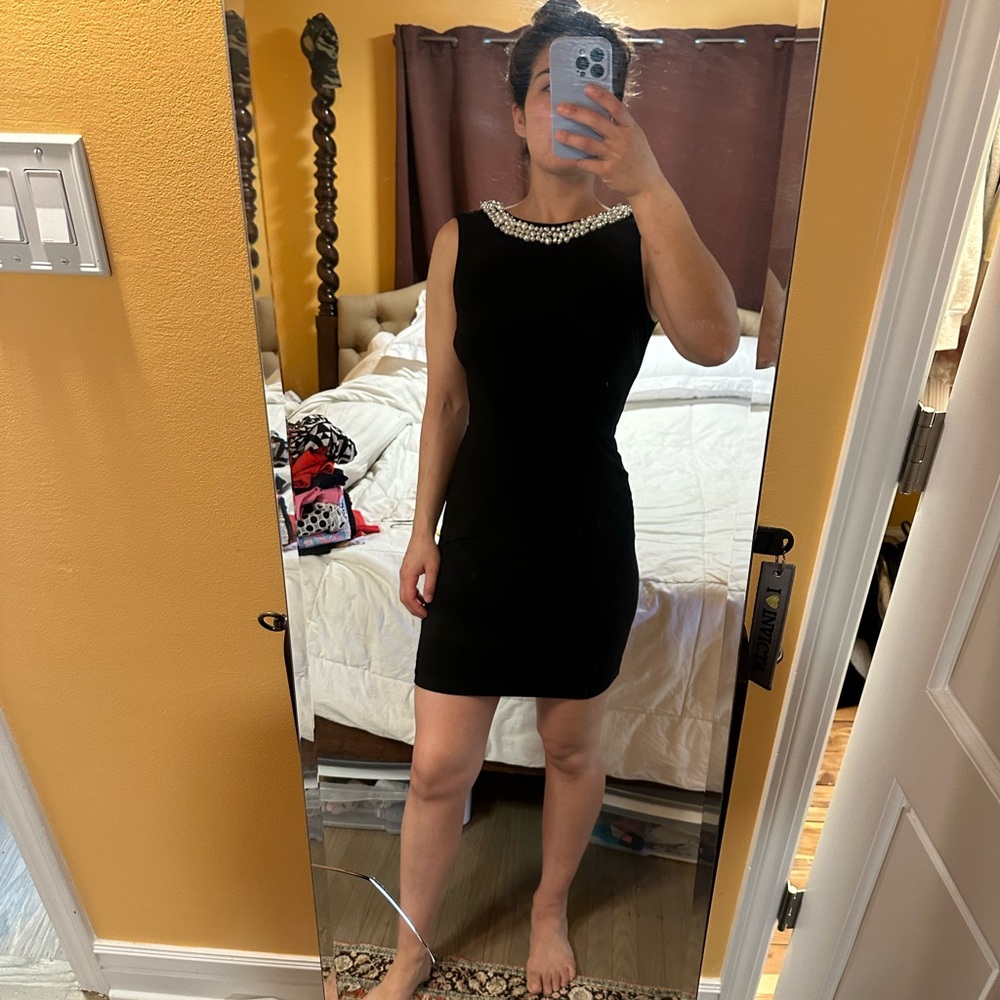 Joseph Ribkoff Black Sheath Mini Dress